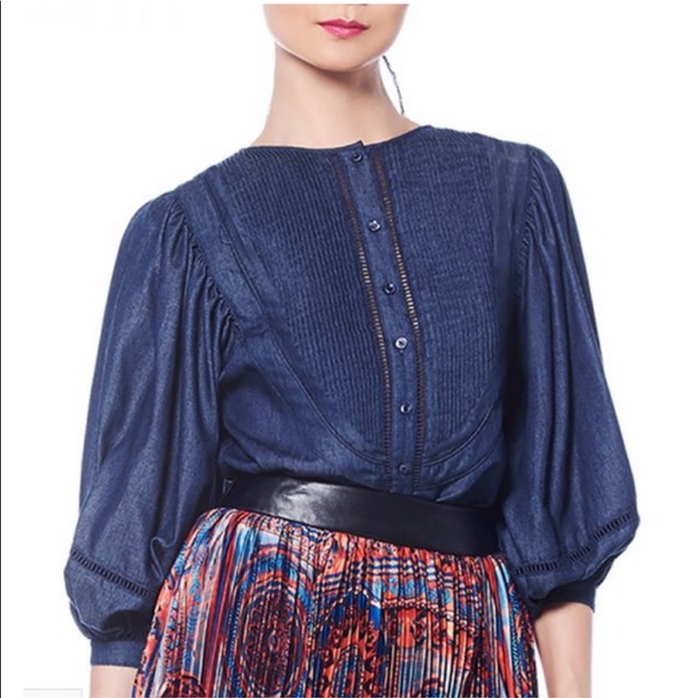 CLEARANCE SALE: Denim Blouse